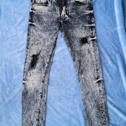 Zara men's slim fit jeans new, size S - M, black and gray