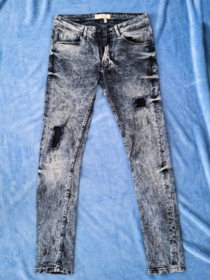 Zara men's slim fit jeans new, size S - M, black and gray