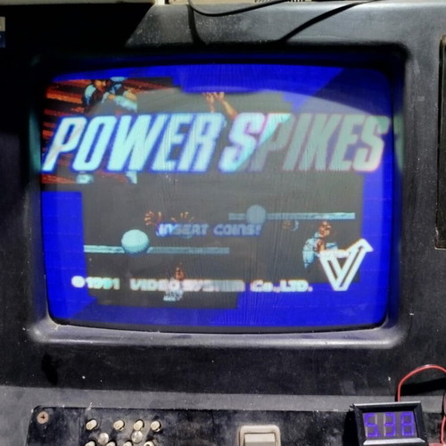 Power Spikes Bootleg PCB used, jamma ready