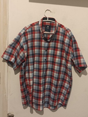 Cassel short-sleeve checked shirt XL new, multicolor