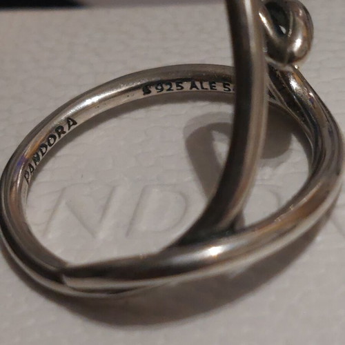Pandora heart ring new, irregular shape, silver