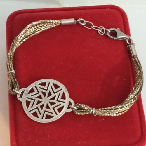 Zolotas silver bracelet 925 vintage used, wrist size 18-18.3cm
