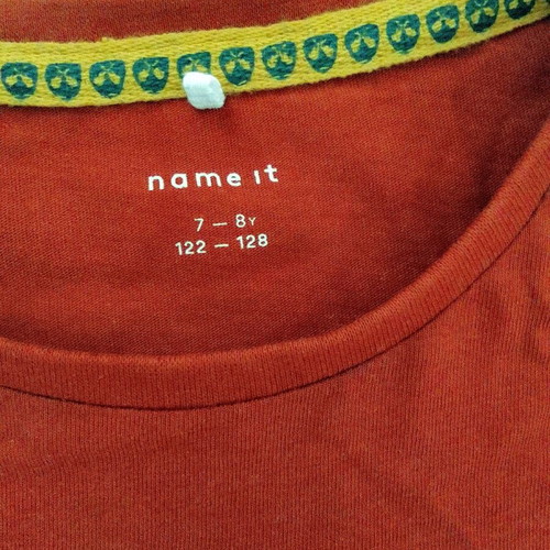 Long-sleeve thin red shirt for boy 7-8 years new