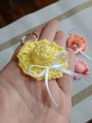 Knitted keychain hat made to order