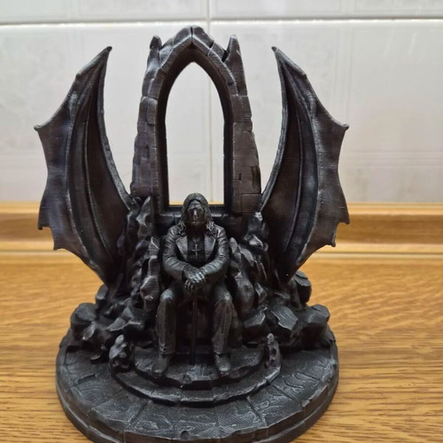 Ozzy Osbourne 3D printed statue, handmade painted