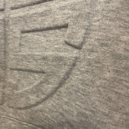 North West grey hoodie with embossed logo, medium