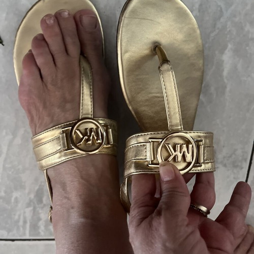 Michael Kors sandals size 39, gold, flat