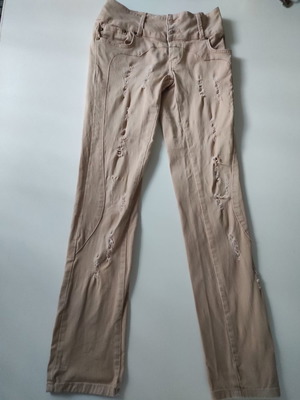 Women's elastic denim pants used No 34