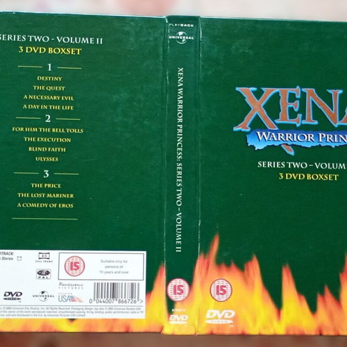 Xena Warrior Princess 3 DVD boxset season 2 like new