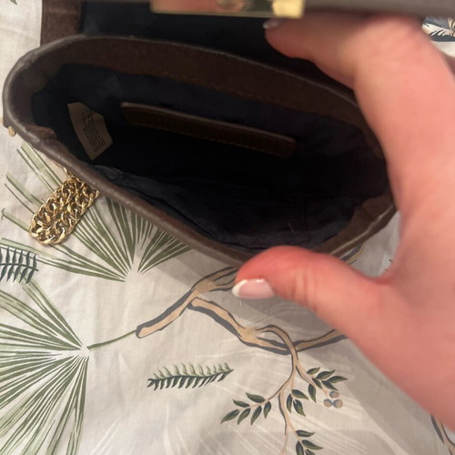Juicy Couture crossbody bag brown new with gold chain