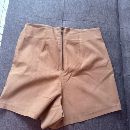 Pink Woman summer shorts like new, size S, brown-olive