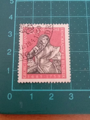 Germany DDR Stamp 1959 200th Anniversary of Georg Friedrich Handel like new