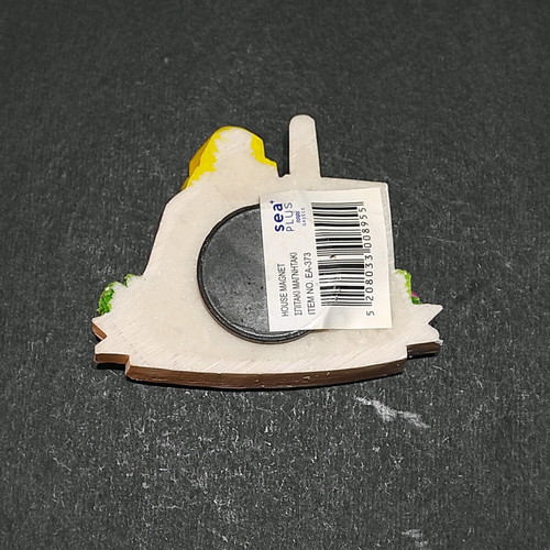 Embossed souvenir magnet from Santorini new