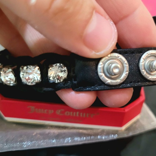 Juicy Couture Bracelet with Crystals like new, black and white