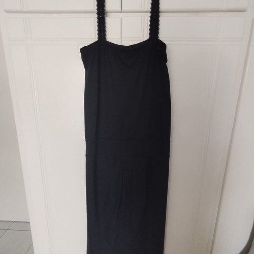 Rinascimento black dress with lace straps like new, medium to large