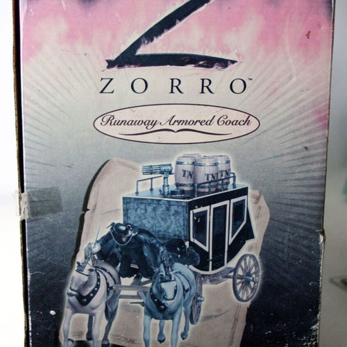 Zorro 2005 Runaway Armored Coach toy with horses Giochi Preziosi new