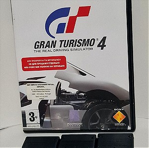 GRAN TURISMO 4 + 3 MEMORY CARDS PS2
