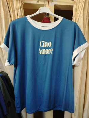 Μπλούζα γυναικεία Ciao Amore μπλε καινούργια, one size