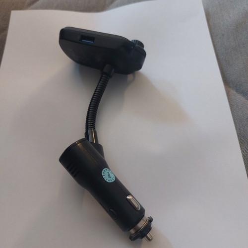 FM transmitter for car Bluetooth Aux adapter with dual USB C charger like new