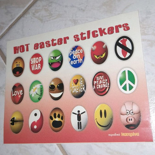 Easter stickers from Katerina magazine