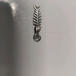Silver fishbone pendant used