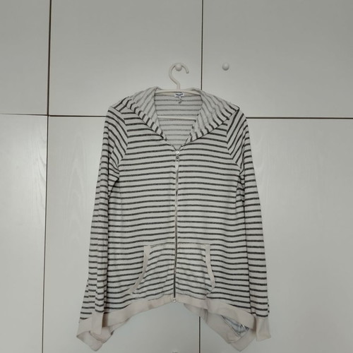 Splendid striped cardigan used, asymmetrical cut, cotton