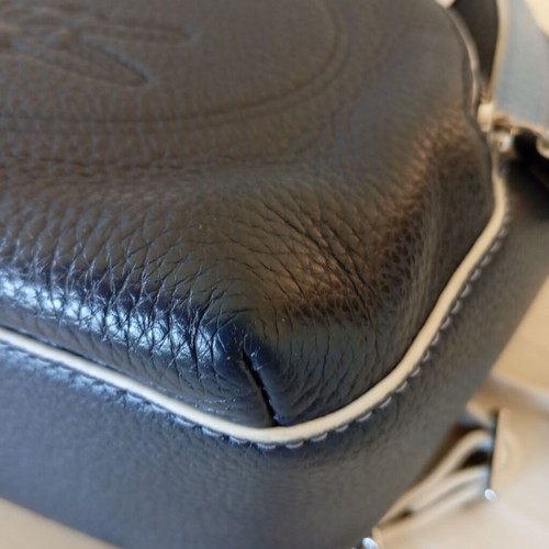 Lacoste σακίδιο πλάτης σαν καινούργιο, άσπρο και μπλε δέρμα