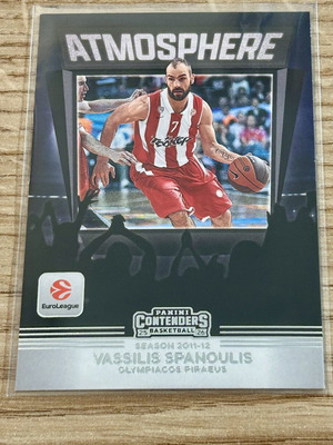 Vassilis Spanoulis Olympiacos Panini Euroleague 2025-26 Atmosphere Card like new