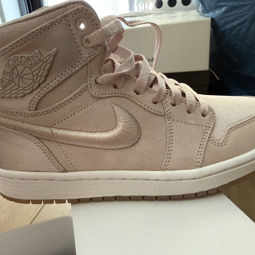 Air Jordan 1 Retro High women's sneakers, pink, size 37.5