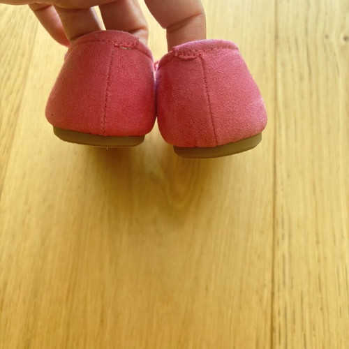 Zara suede ballerinas with leather insole size 21 new