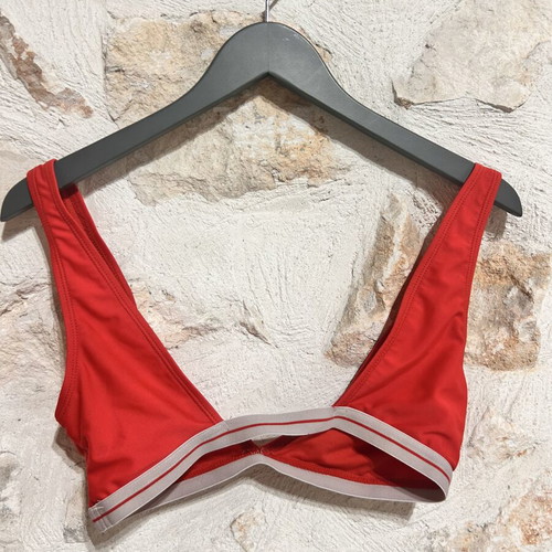 Brave Soul Red Bikini Set like new, size 8, white trim