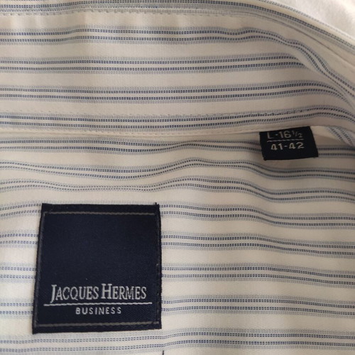 Jacques Hermes Business Custom Fit men's striped dress shirt, size L