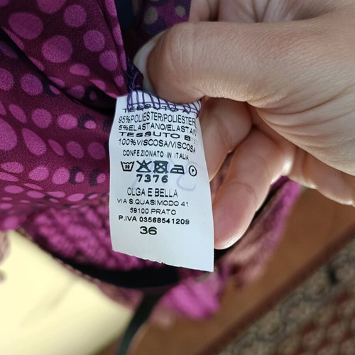 Midi wrap polka dot dress Dress2unDress like new, purple, size Small/Medium