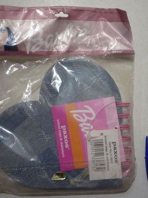 Barbie heart-shaped notebook new