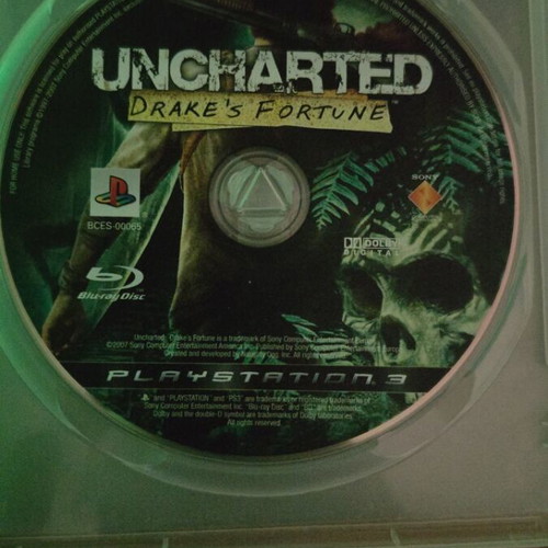 Uncharted Drake's Fortune PlayStation 3 game like new, disc only