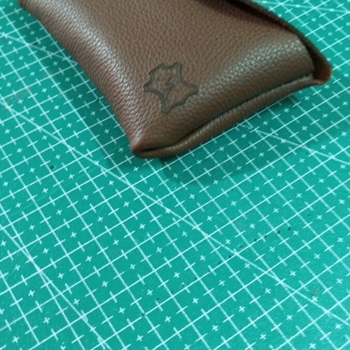 Handmade wallet from genuine soft cow leather, new, brown