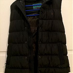 scotch &soda άνετο/comfy Medium πολύ καλή κατάσταση μπουφάν μαύρο αμάνικο κουκούλα jacket vest gilet