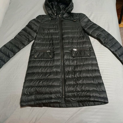 Zara jacket with down, lightweight, like new, black, size S