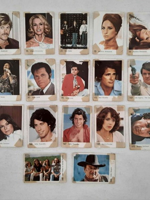 Melo actor-singer stickers used, set of 23