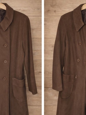 Brown coat like new, comfortable size L