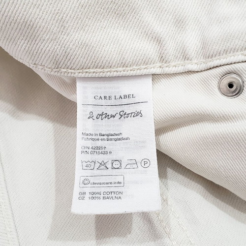 & Other Stories Women's Short Denim Shorts White M-L like new