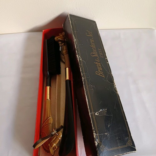Vintage shoe care set new, unused