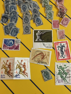 Collectible stamps of Russian Empire used, pack of 50