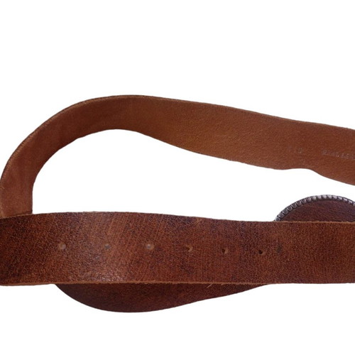 Leather belt used brown 110 cm