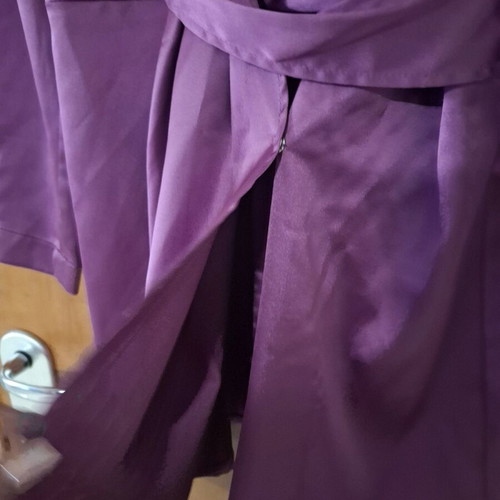Satin dress Greek made like new, dark purple