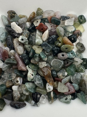 Indian Agate Chipstone Beads like new, 2-10 mm