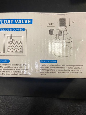 Float valve new, factory sealed