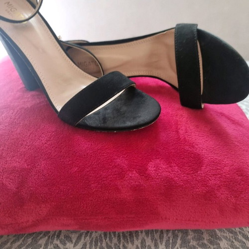 Migato black sandals like new with 10 cm heel