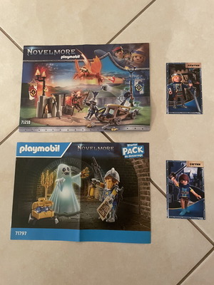 Playmobil Novelmore 2 εγχειρίδια και 2 κάρτες σαν καινούργιο