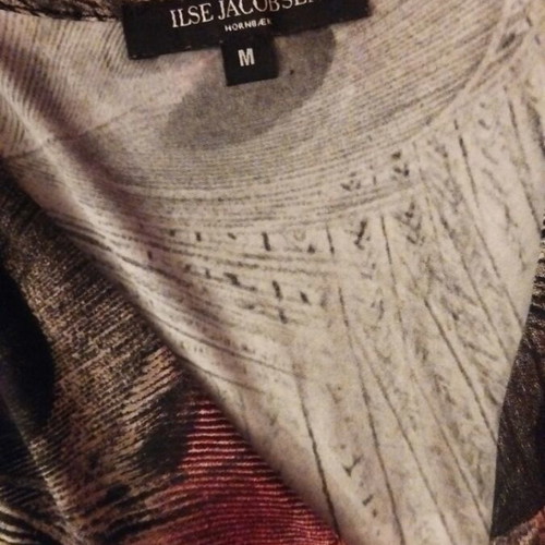 Ilse Jacobsen dress size M like new, black and red, 3/4 sleeve